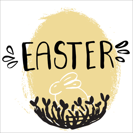 Easter greeting card.のイラスト素材