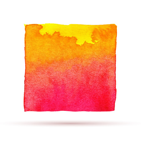 watercolor abstract yellow red backgroundのイラスト素材