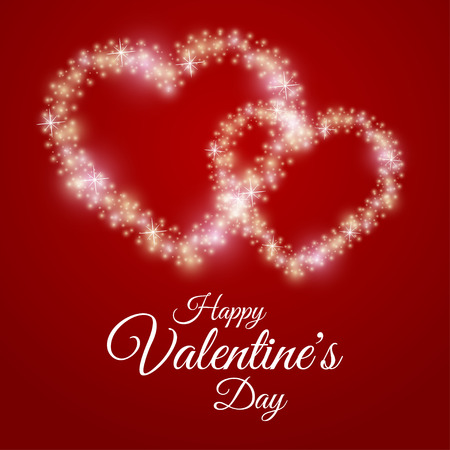 Hearts frame Valentine's day vector backgroundのイラスト素材