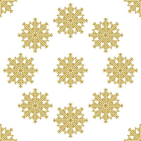 Golden vintage decor seamless pattern. Vector illustration for your designのイラスト素材