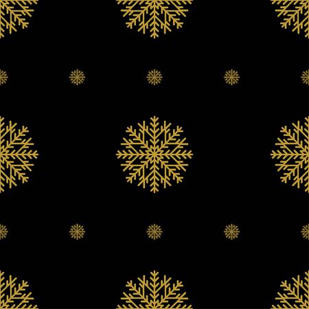 Golden vintage decor seamless pattern. Vector illustration for your designのイラスト素材