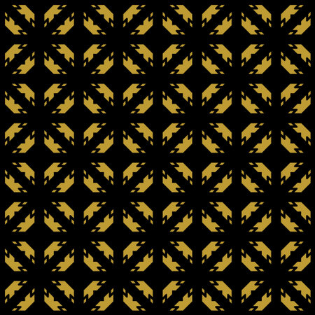 Golden vintage decor seamless pattern. Vector illustration for your design