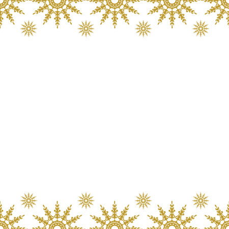 Golden vintage decor seamless pattern. Vector illustration for your designのイラスト素材