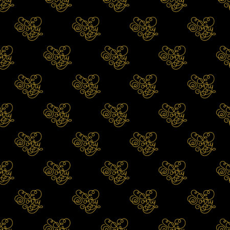 Holiday gift seamless pattern with hand lettering Sorry. Vector illustration for your designのイラスト素材