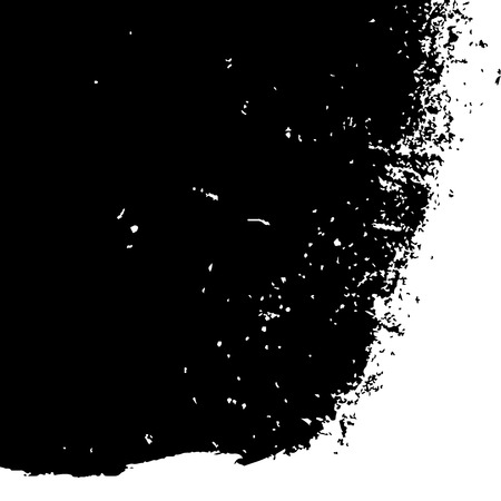 Grunge black textures on white background. Template for a banner, poster, notebook, invitation, retro and urban designs with modern hand drawn ink grunge textures. Vector illustrationのイラスト素材