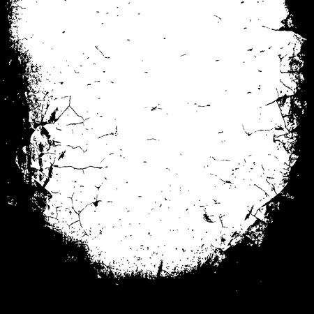 Grunge black textures on white background. Template for a banner, poster, notebook, invitation, retro and urban designs with modern hand drawn ink grunge textures. Vector illustrationのイラスト素材