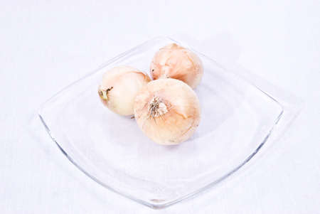 The onion, also Bulbus, is mostly educated low sheets from meat thickened, the lowest mostly also subterranean shoot of numerous plants, (e.g., of the lily plants or leek plants).の写真素材