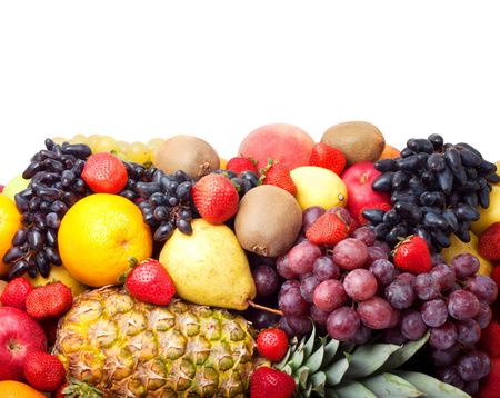 Colorful healthy fresh fruit. Shot in a studioの写真素材