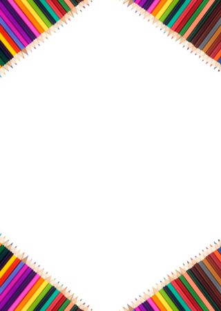 Assortment of coloured pencils with shadow on white background
の写真素材