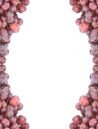 Bunch of fresh grapes isolated on white
の写真素材