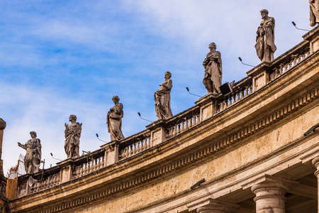 St. Peter's Basilica, St. Peter's Square, Vatican City.の写真素材