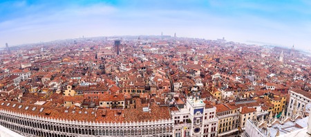 Beautiful Venice from the air. Cityscape panoramaの写真素材