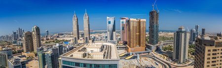DUBAI, UAE - NOVEMBER 13: Modern skyscrapers in Dubai (emirate and city), UAE. Dubai now boasts more...