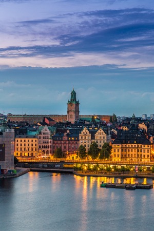 STOCKHOLM, SWEDEN - JULY 31: Gamla Stan, the old part of Stockholm, Sweden on July 31, 2014のeditorial素材