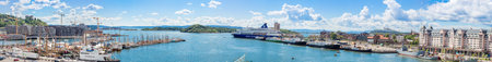 OSLO, NORWAY - JULY 29: The Oslo Norway Harbor is one of Oslo's great attractions. Situated on the...