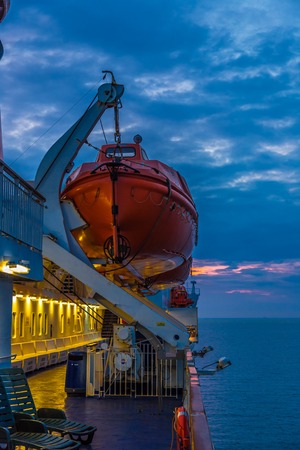 GDYNIA, POLAND - JUNE 22 Open day on the ferry Stena Spirit, ship standing in the terminal Kwiatkowski in Gdynia, has made available to the public its 11 decks. June 22, 2014. Gdynia, Poland.のeditorial素材