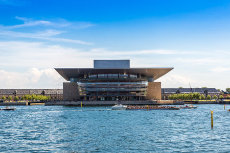 COPENHAGEN, DENMARK - JULY 25: Opera House one of the the most modern opera houses in the world....