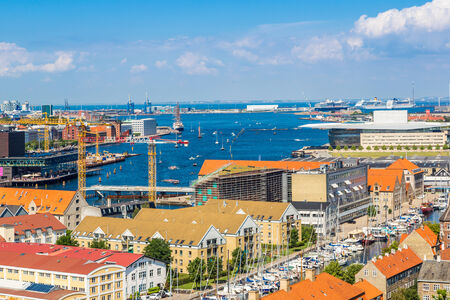 Copenhagen City, Denmark, Scandinavia. Beautiful summer dayのeditorial素材