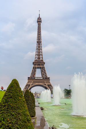 PARIS, FRANCE - JULY 14 2014: Eiffel Tower most visited monument in France and the most famous symbol of Paris, July 14, 2014のeditorial素材