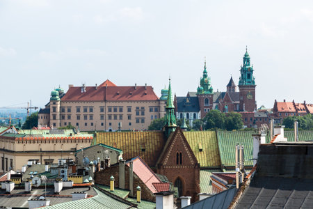 Wawel cathedral on Wawel Hill in Krakow, Poland