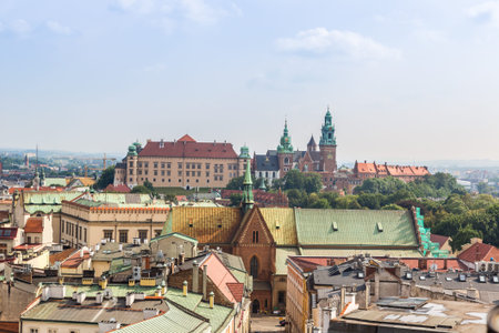 Wawel cathedral on Wawel Hill in Krakow, Polandのeditorial素材