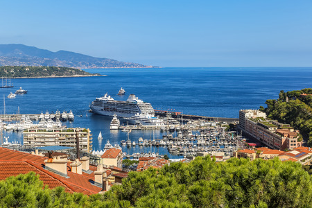 Panoramic view of Monte Carlo in a summer day, Monacoの写真素材