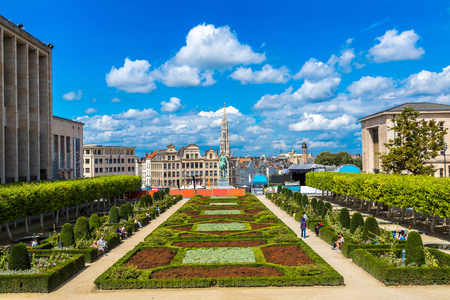 Cityscape of Brussels in a beautiful summer dayのeditorial素材