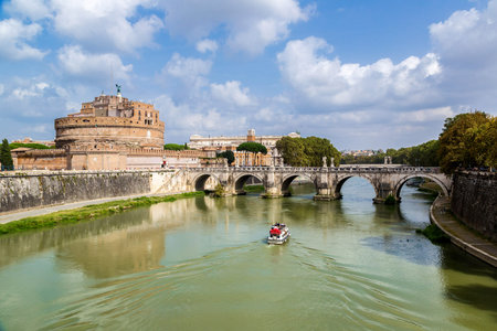 Castel Sant Angelo in a summer day in Rome, Italy