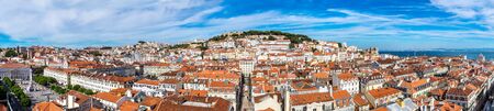 Panoramic aerial view of Lisbon, Portugal. の写真素材