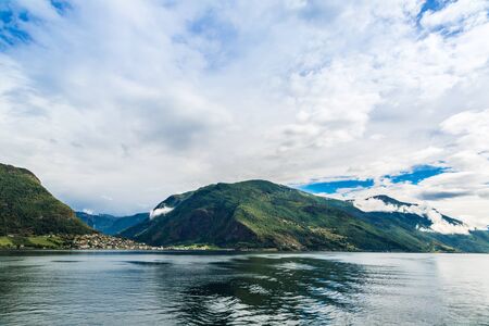 View to Sognefjord in Norway. Country landscapeの写真素材