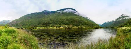 View to Sognefjord in Norway. Country landscapeの写真素材