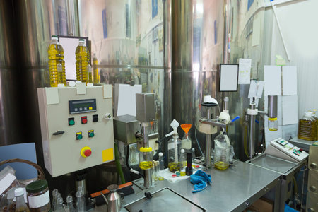 Small olive oil factory, Olive production in small greek town