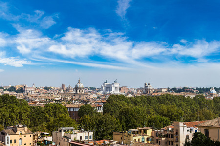 Panoramic view of historic center of Rome, Italyのeditorial素材