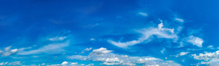 Beautiful sky panorama in a summer day