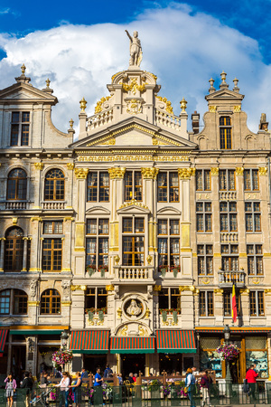 The Grand Place in a beautiful summer day in Brussels,のeditorial素材