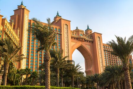 DUBAI, UAE - NOVEMBER 23: Atlantis hotel on November 23, 2015 in Dubai, UAE. Atlantis the Palm is a luxury 5 star hotelのeditorial素材