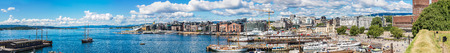 Oslo Norway harbor is one of Oslo's great attractions in a summer dayの写真素材