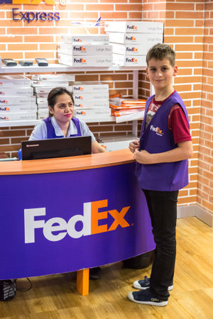 DUBAI, UAE - DECEMBER 5: Kidzania - kids section at Dubai Mall. KidZania Dubai provides children and...