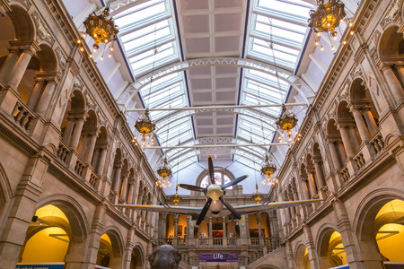 GLASGOW, SCOTLAND - JUNE 27, 2016: Animal area in the Kelvingrove Art Gallery and Museum in Glasgow, Scotland, United Kingdom on June 27, 2016のeditorial素材