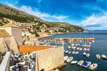 Old city Dubrovnik in a beautiful summer day, Croatiaの写真素材