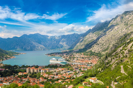 Kotor in a beautiful summer day, Montenegroの写真素材