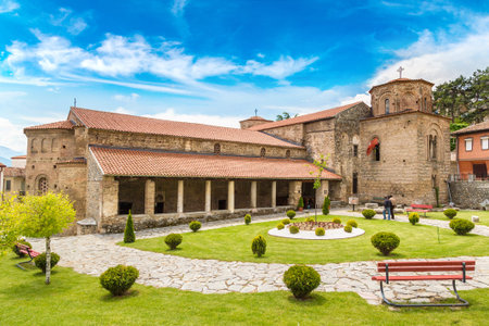St. Sofia church in Ohrid in a beautiful summer day, Republic of Macedonia