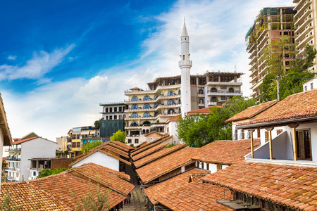 View from Kruja in a beautiful summer day, Albaniaの写真素材
