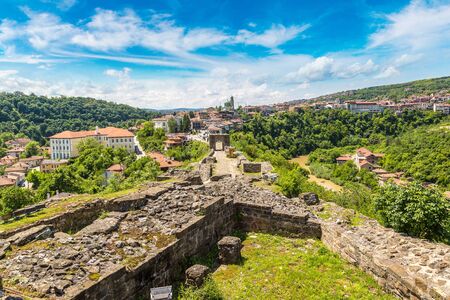 Tsarevets Fortress in Veliko Tarnovo in a beautiful summer day, Bulgariaの写真素材