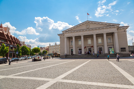 VILNIUS, LITHUANIA- JUNE 12, 2016: Vilnius old town in a beautiful summer day, Lithuania on June 12, 2016のeditorial素材