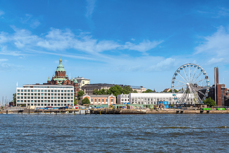 Port in Helsinki in a beautiful summer day, Finlandの写真素材