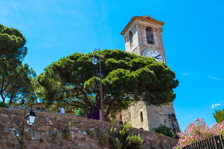 Notre-Dame Esperance church in Cannes in a beautiful summer day, Franceの写真素材