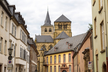Cathedral of  Trier in a beautiful summer day, Germanyのeditorial素材
