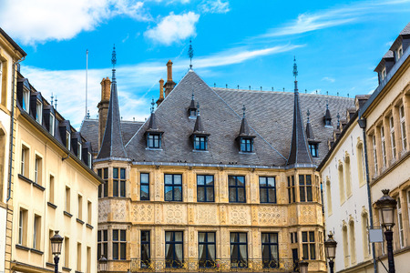 Grand Ducal Palace in Luxembourg a beautiful summer day, Luxembourgのeditorial素材