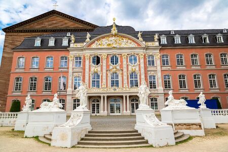 Electorate palace (Kurfurstliches palais) in Trier in a beautiful summer day, Germanyのeditorial素材